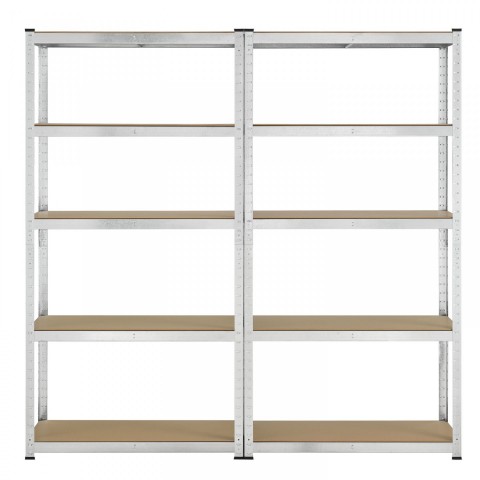 Kovový regál 180 x 90 x 40 cm | 2 dílný set č.4