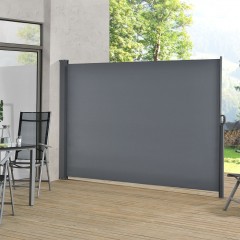 Venkovní boční markýza na zastínění terasy 200 x 300 cm | tmavě šedá č.1