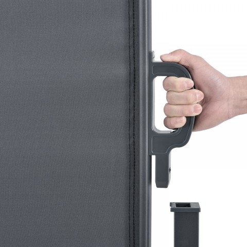 Venkovní boční markýza na zastínění terasy 200 x 300 cm | tmavě šedá č.4