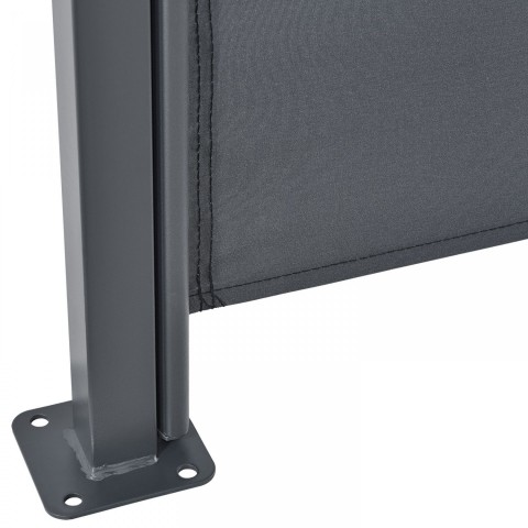 Venkovní boční markýza na zastínění terasy 200 x 300 cm | tmavě šedá č.5