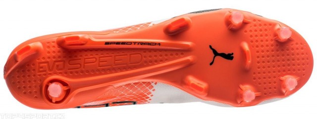 Kopačky Puma evoSPEED SL II FG 10366203 | Black - Whitte - Red | velikost 44 (US 10,5 / UK 9,5) č.3