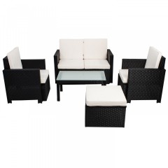 Zahradní polyratanová sestava Samos | černá č.3