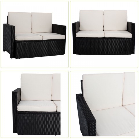 Zahradní polyratanová sestava Samos | černá č.6