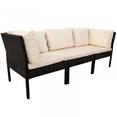 Zahradní polyratanová sestava Santorin | černá č.4