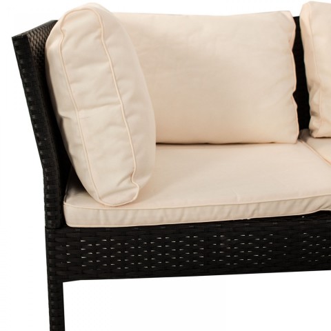 Zahradní polyratanová sestava Santorin | černá č.6