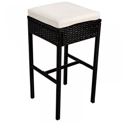 Zahradní polyratanová barová sestava Viva | černá č.8