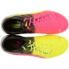 Kopačky lisovky Puma evoPOWER 1.3 Tricks AG 10358201 | Yellow - Pink - Black | velikost 44 (US 10,5 / UK 9,5) č.2