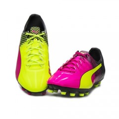 Kopačky lisovky Puma evoSPEED 1.5 AG Tricks 10359901 | Yellow - Pink - Black | velikost 44 (US 10,5 / UK 9,5) č.1
