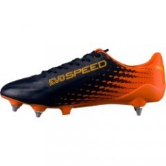 Kopačky Mixy Puma evoSPEED 17 SL-S MX SG 10401102 | Orange - Blue | velikost 42 (US 9 / UK 8) č.3
