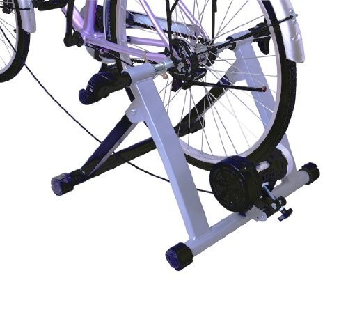 Cyklistický trenažér magnetický s regulací | černo-stříbrný č.5