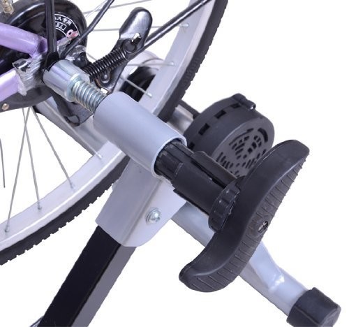 Cyklistický trenažér magnetický s regulací | černo-stříbrný č.6