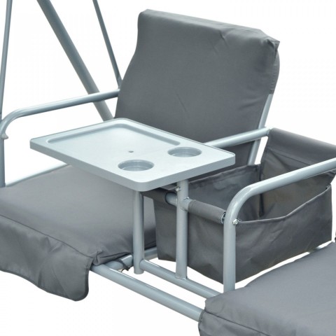 Zahradní houpačka Hollywood | šedá č.4