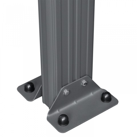 Zahradní hliníková pergola s polykarbonátem 3 x 3 m | šedá č.7