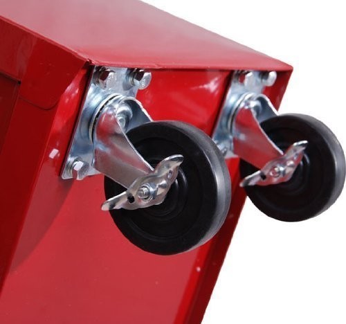 Dílenský vozík na nářadí s 5 zásuvkami | červený č.6