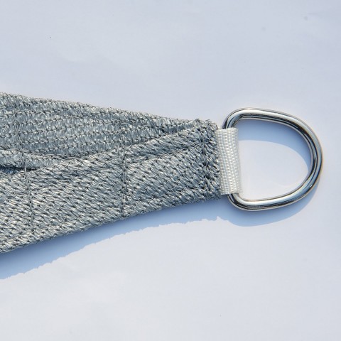 Stínící plachta proti slunci 3 x 3 x 3 m HDPE | šedá č.4