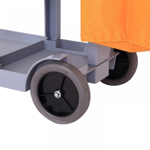 Pojízdný úklidový vozík s držákem na pytle č.4