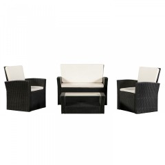 Zahradní polyratanová sestava Salvador | černá č.2