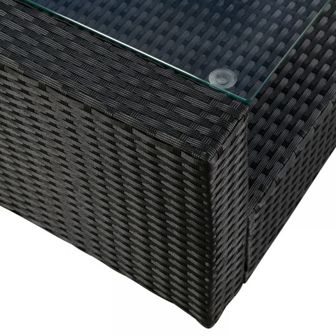 Zahradní polyratanová sestava Salvador | černá č.6