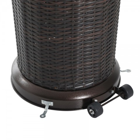 Zahradní tepelný plynový zářič ratan 5 - 13 kW č.3