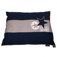 Luxusní polštář pro psa Lex & Max Star 100 x 70 cm | tmavě modrý