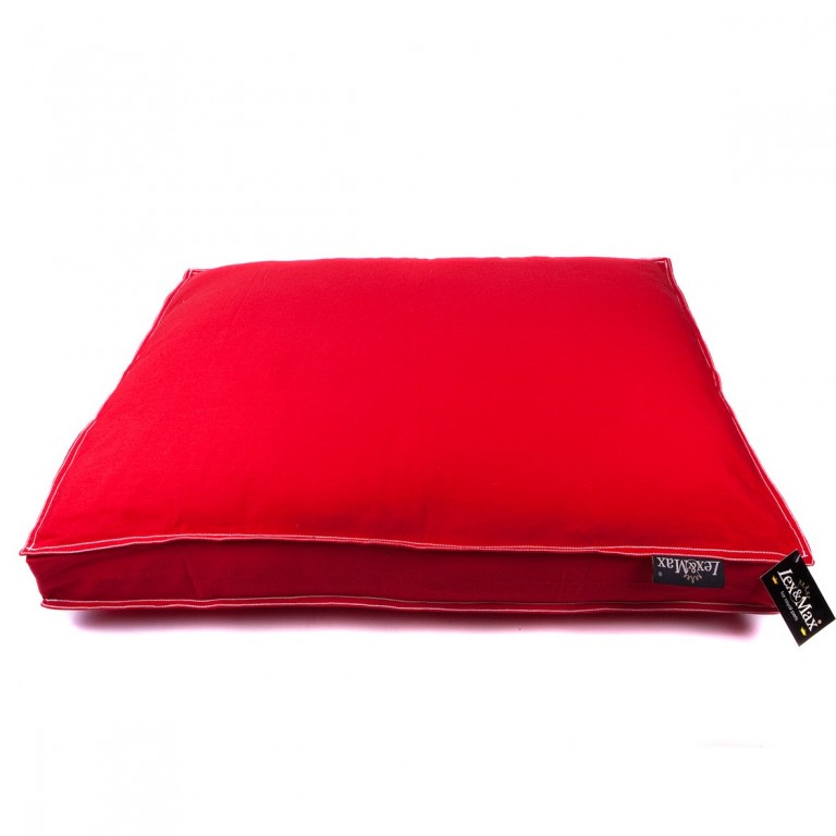 Luxusní potah na pelíšek pro psa Lex & Max Tivoli 120 x 80 cm | červený