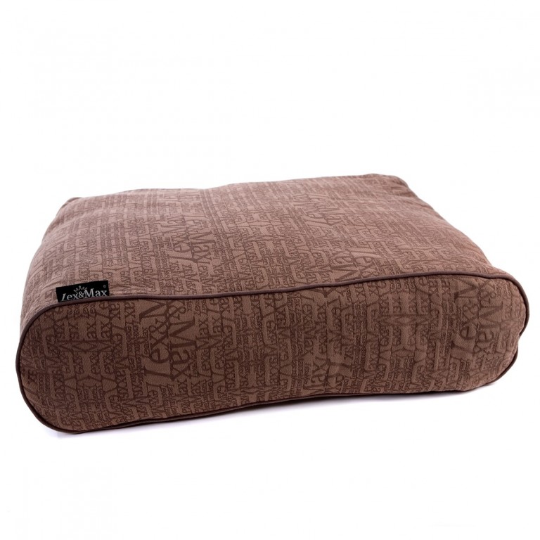 Luxusní pelíšek pro psa Lex & Max Chic 90 x 60 cm | hnědý