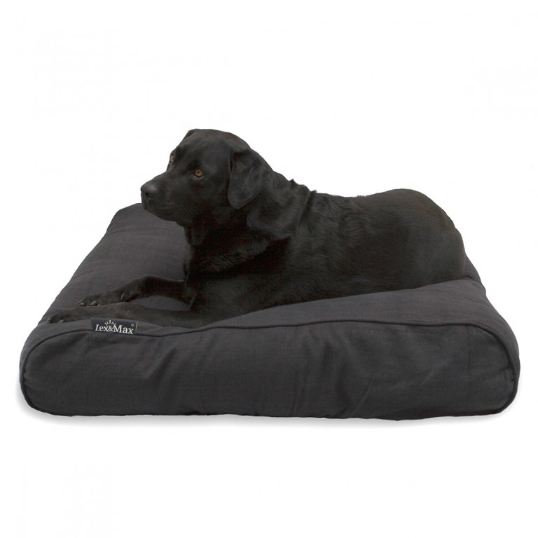 Luxusní potah na pelech pro psa Lex & Max Maxima 120 x 80 cm | antracit