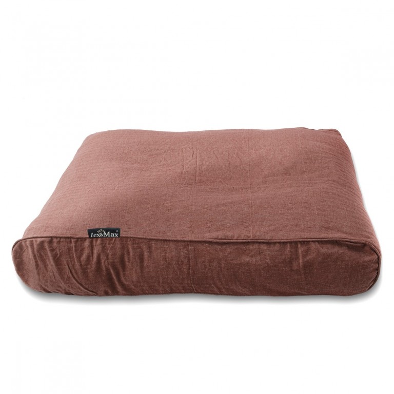 Luxusní potah na pelech pro psa Lex & Max Maxima 120 x 80 cm | hnědý