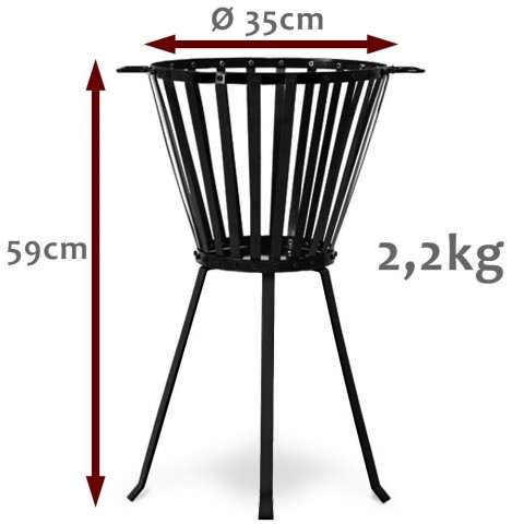 Přenosné zahradní ohniště / koš č.6