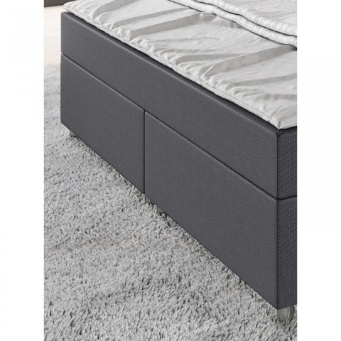 Postel Box Spring Austin 180 x 200 cm | tmavě šedá č.5