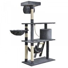 Škrabadlo pro kočky 141x75x40 cm | šedé č.2