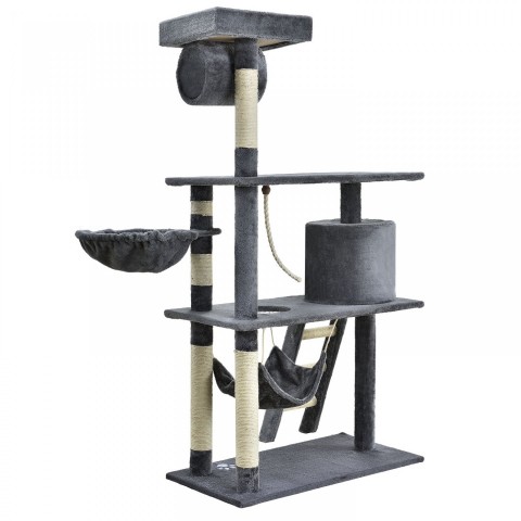 Škrabadlo pro kočky 141x75x40 cm | šedé č.2