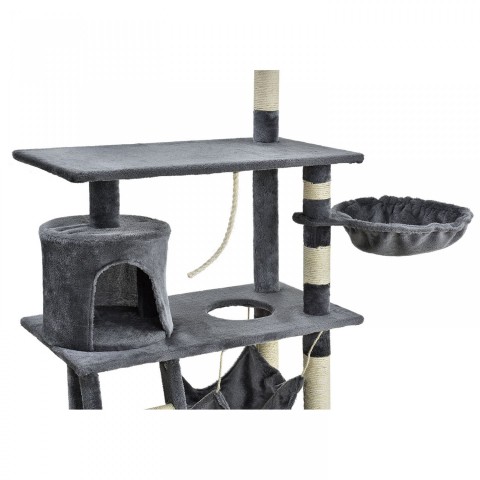 Škrabadlo pro kočky 141x75x40 cm | šedé č.3