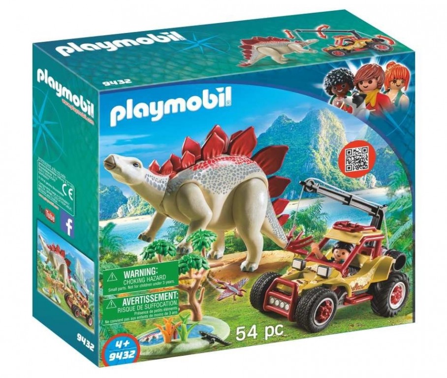 Playmobil 9432 Auto se záchytnou smyčkou na Stegosaura