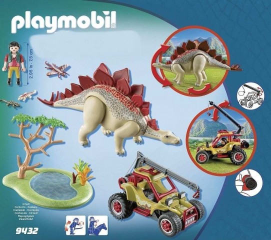Playmobil 9432 Auto se záchytnou smyčkou na Stegosaura č.3