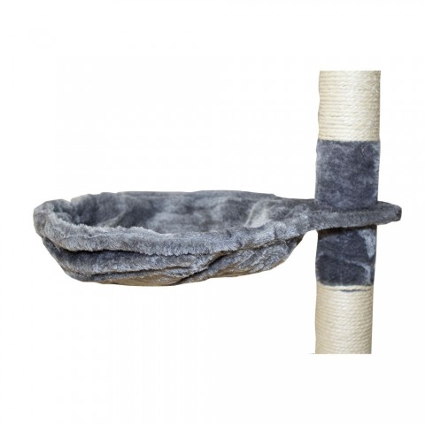 Škrabadlo pro kočky 200x80x70 cm | šedo-bílé č.4