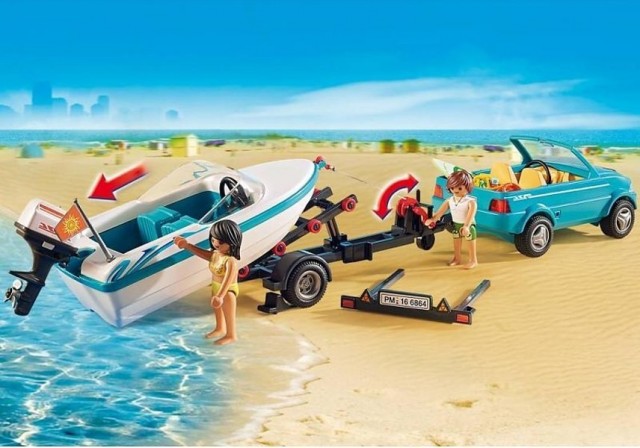 Playmobil 6864 Pickup s motorovým člunem č.3