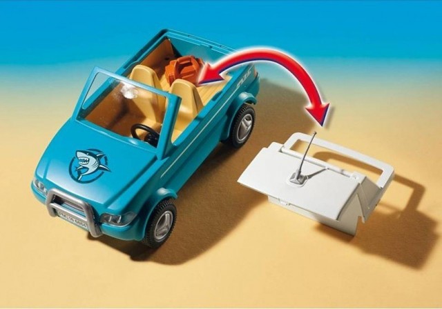 Playmobil 6864 Pickup s motorovým člunem č.4