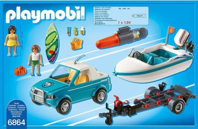 Playmobil 6864 Pickup s motorovým člunem č.5