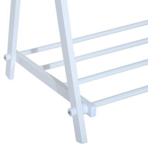 Stojan na oblečení kovový | bílý č.5