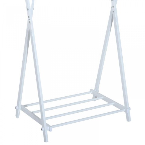 Stojan na oblečení kovový | bílý č.7
