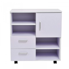 Skříňka s kolečky 60 x 35 x 65 cm | bílá č.1