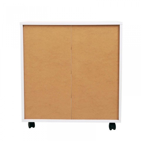 Skříňka s kolečky 60 x 35 x 65 cm | bílá č.3