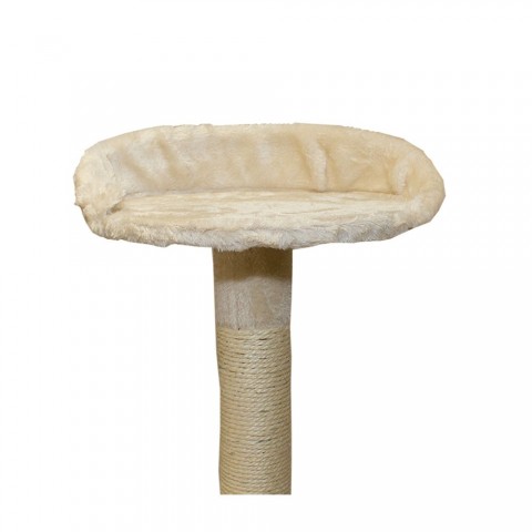 Škrabadlo pro kočky 200x80x70 cm | béžovo-bílé č.5