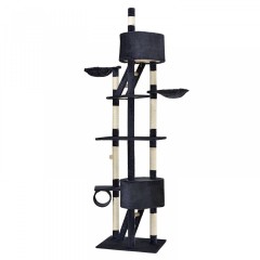 Škrabadlo pro kočky 240-265x55x115 cm | tmavě šedé č.2