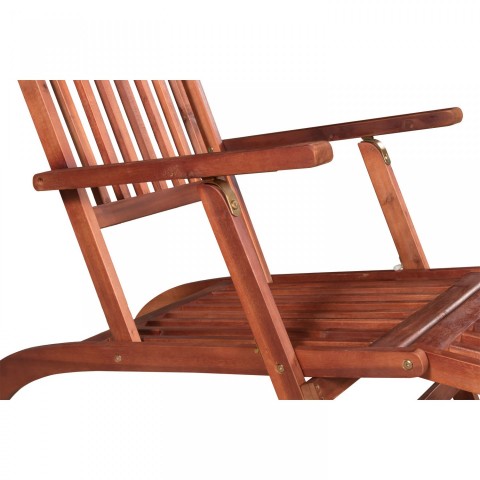 Zahradní lehátko Sila | masivní akáciové dřevo č.4