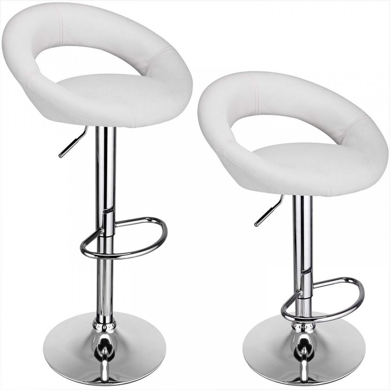 2x Barová židle Coria | bílá