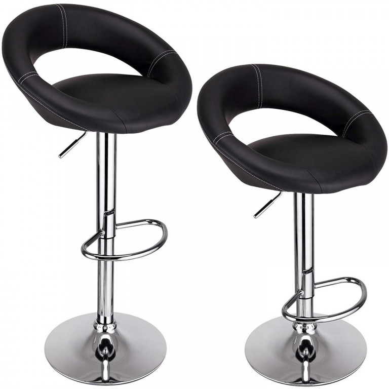 2x Barová židle Coria | černá
