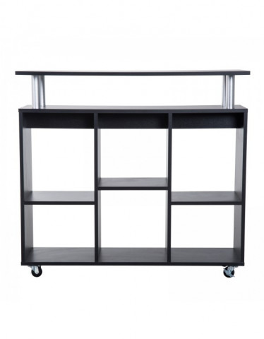 Pojízdná kuchyňská skříňka Olivia | černá č.4