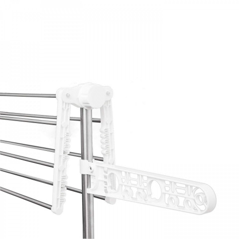 Pojízdný sušák kovový 4 úrovně | stříbrný č.5